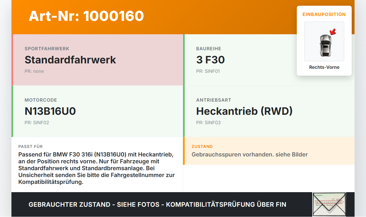 BMW F30 3er 316i 12-15 1,6 100KW Achsschenkel Radnabe Rechts Vorne BMW F30 3er 316i 12-15 09.10.2013 6792288... Vorschau 3