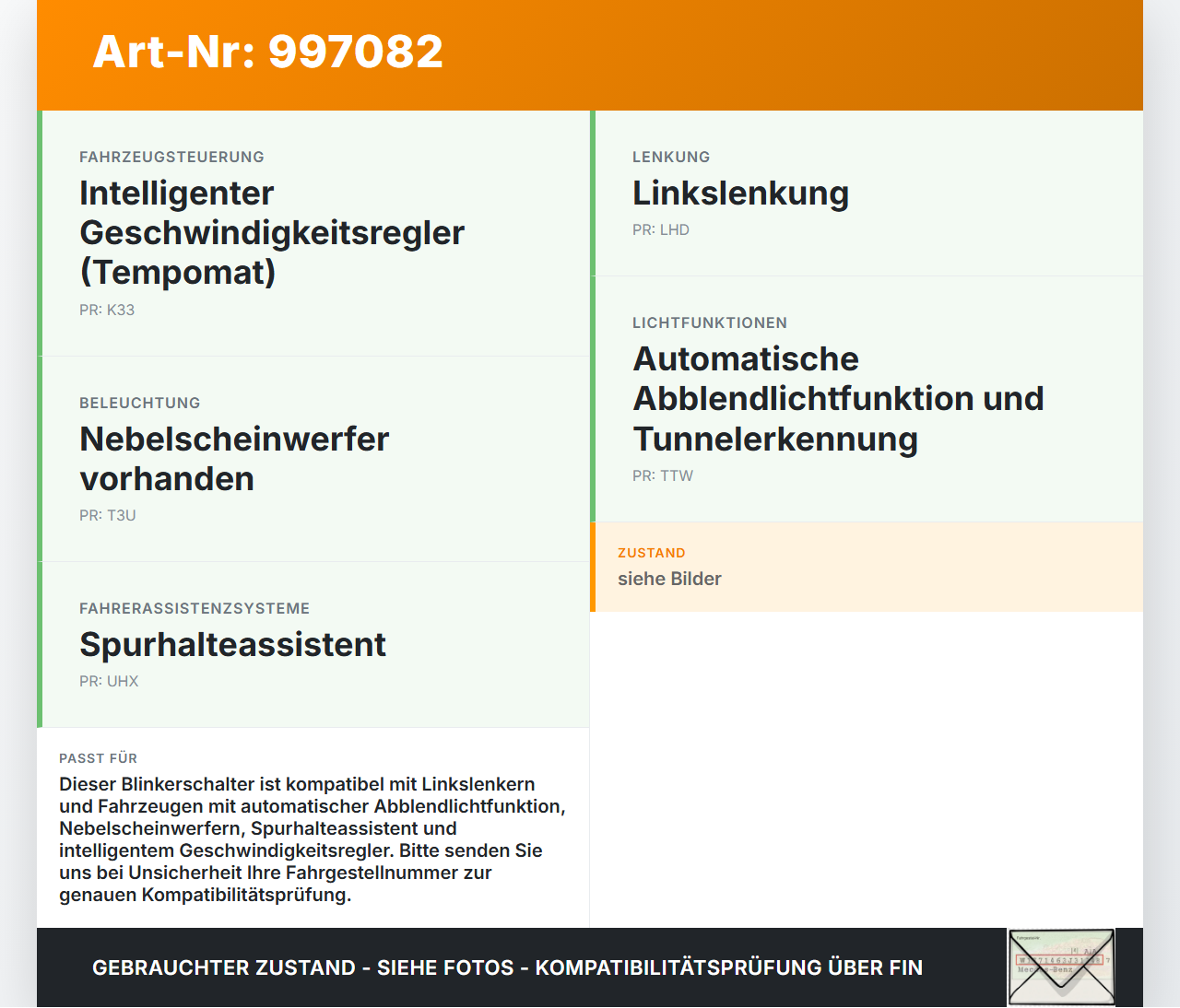Opel Astra K B16 15-19 Blinkerschalter Lenkstockschalter Blinker Opel Astra K B16 15-19 09.05.2017 39043505 gebraucht Vorschau 3