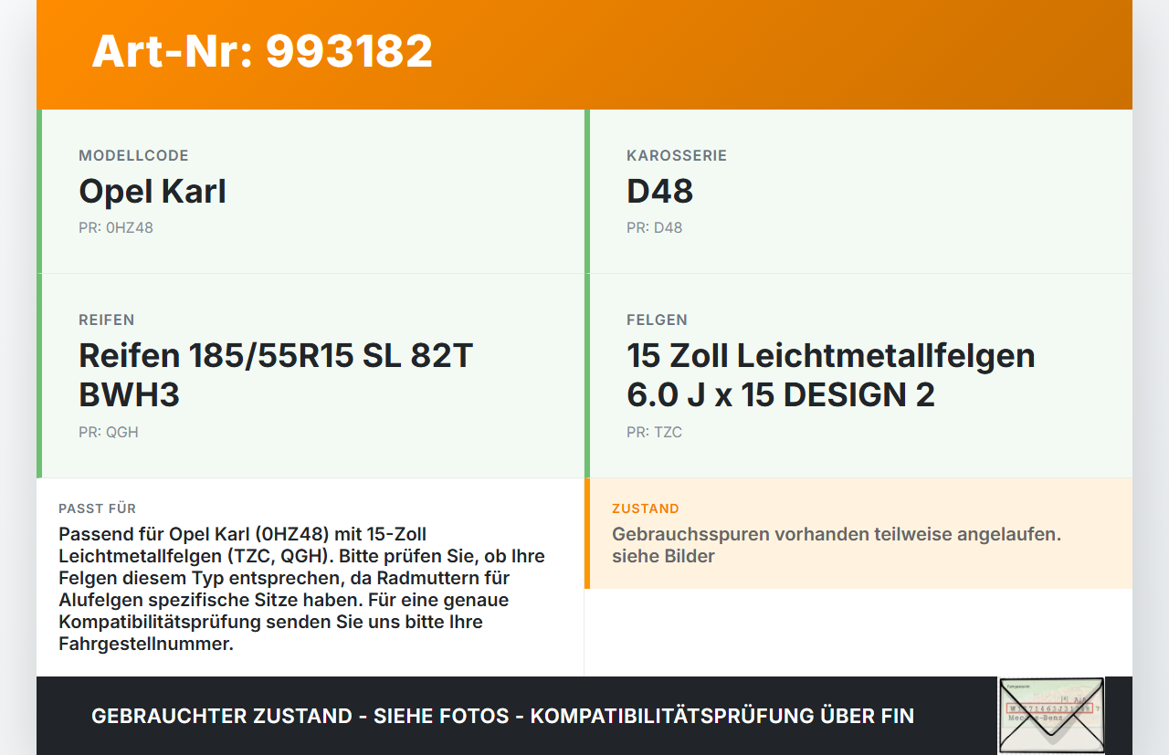 Opel Karl Satz Radmuttern Muttern Radbolzen Opel Karl 2017 gebraucht Vorschau 3