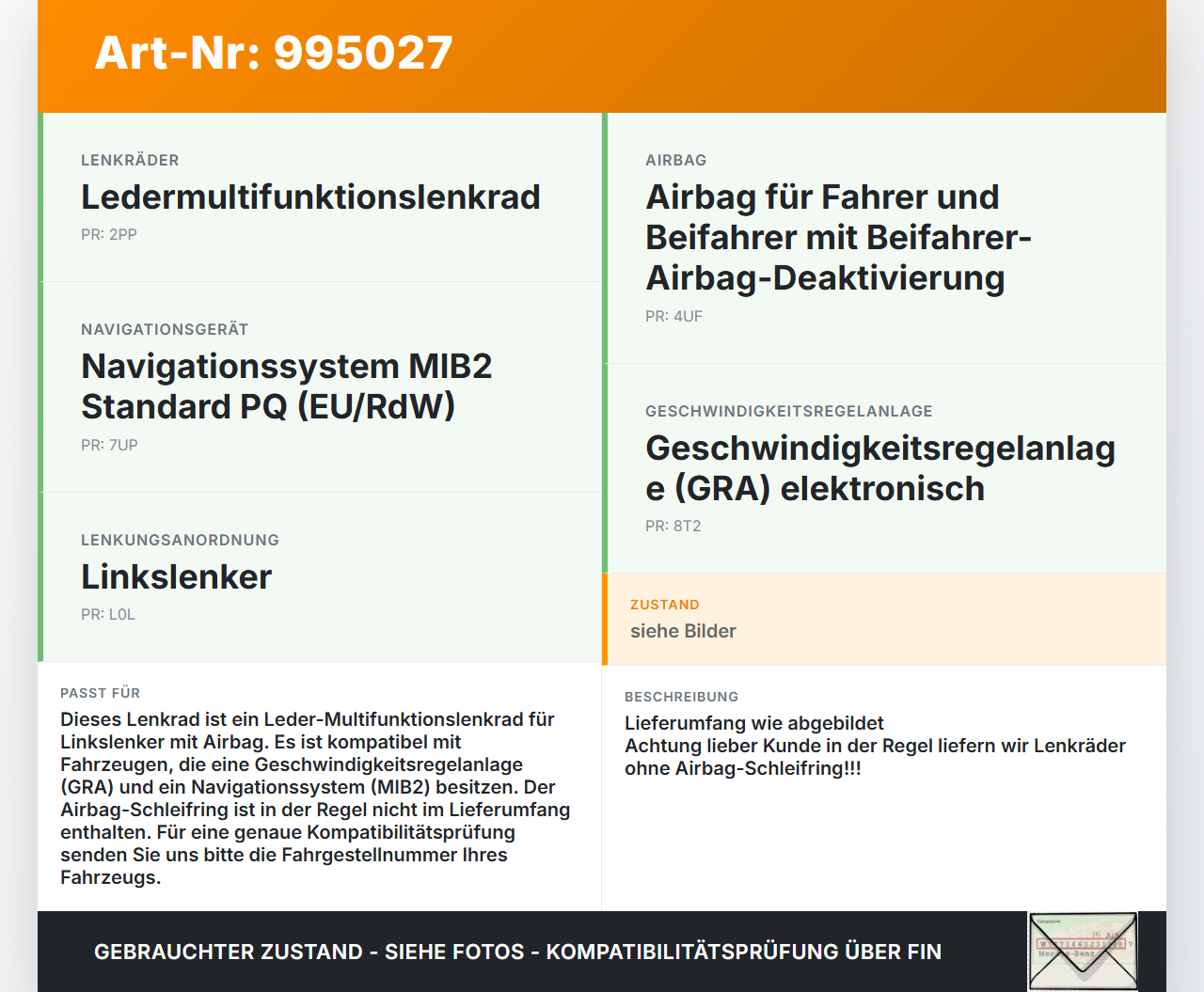 VW Tiguan 5N 11-18 Lenkrad Lederlenkrad Airbaglenkrad VW Tiguan 5N 11-18 29.07.2015 1T0880201AA 1T0880201T... Vorschau 3