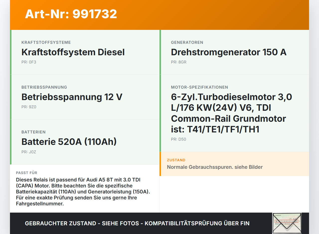 Audi A5 8T QU 07-12 Relais Batterieklemme Audi A5 8T QU 07-12 22.10.2007 4F0915519 gebraucht Vorschau 3