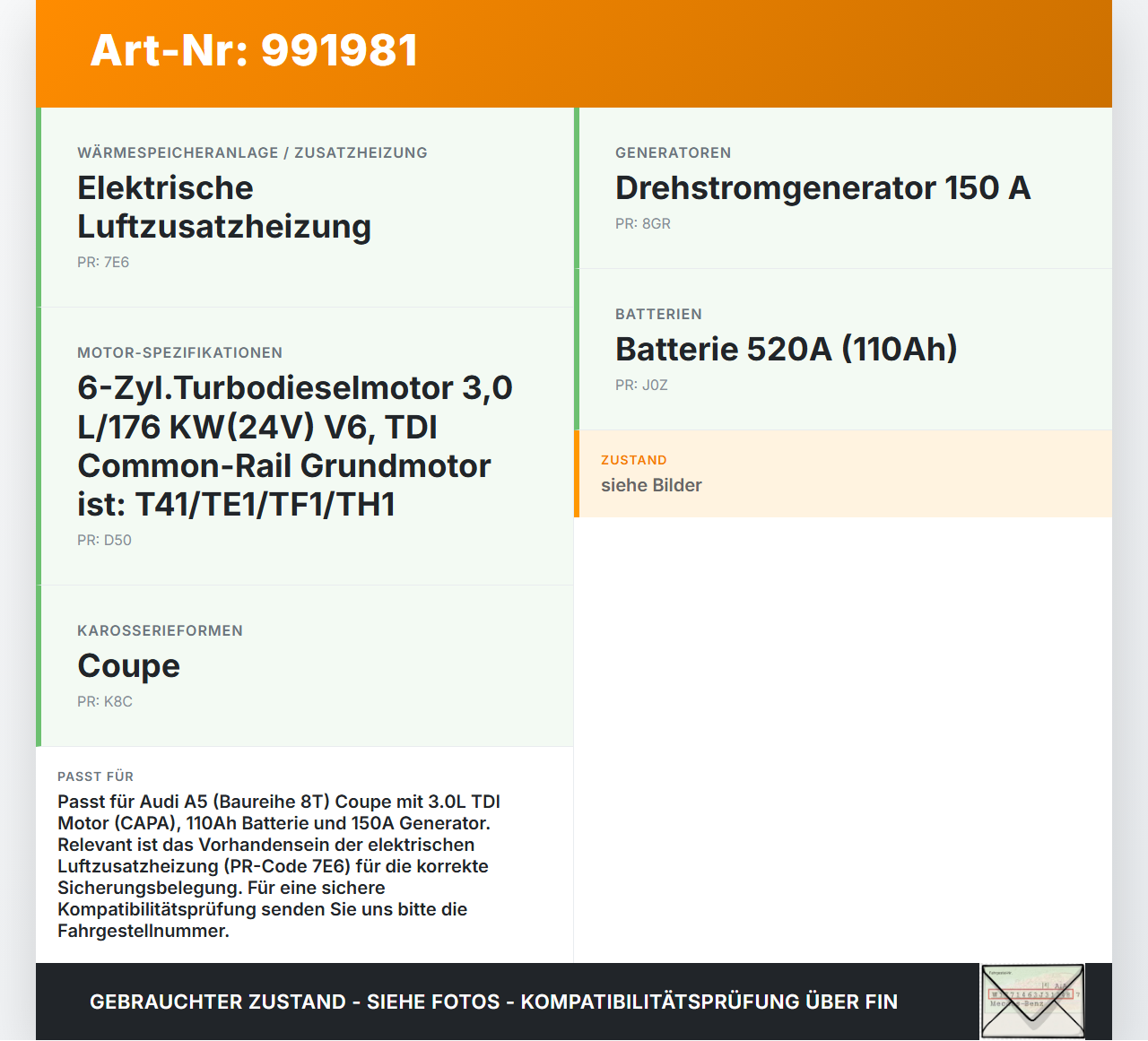 Audi A5 8T QU 07-12 TDI 2,7 191KW Batteriepol Pluspol Stromverteiler Sicherungen Audi A5 8T QU 07-12 22.10.2007... Vorschau 3