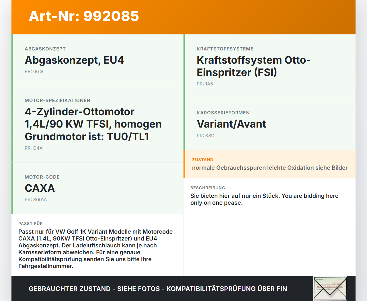 VW Golf 1K Variant 07-09 1,4 90KW Magnetventil Ladedruckregelventil mit Ladeluftschlauch VW Golf 1K Variant 07-09... Vorschau 3