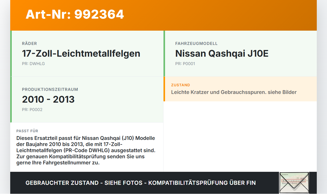 Nissan Qashqai J10 10-13 Radnabenabdeckung Rad Nabenabdeckung Nabenblende Nissan Qashqai J10 10-13 01.01.2010... Vorschau 3