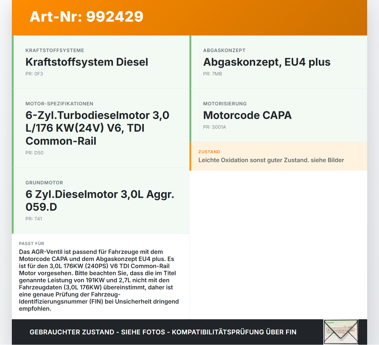 Audi A5 8T QU 07-12 TDI 2,7 191KW CAPA Abgasrückführventil EGR AGR Ventil Audi A5 8T QU 07-12 22.10.2007 059131501D... Vorschau 3