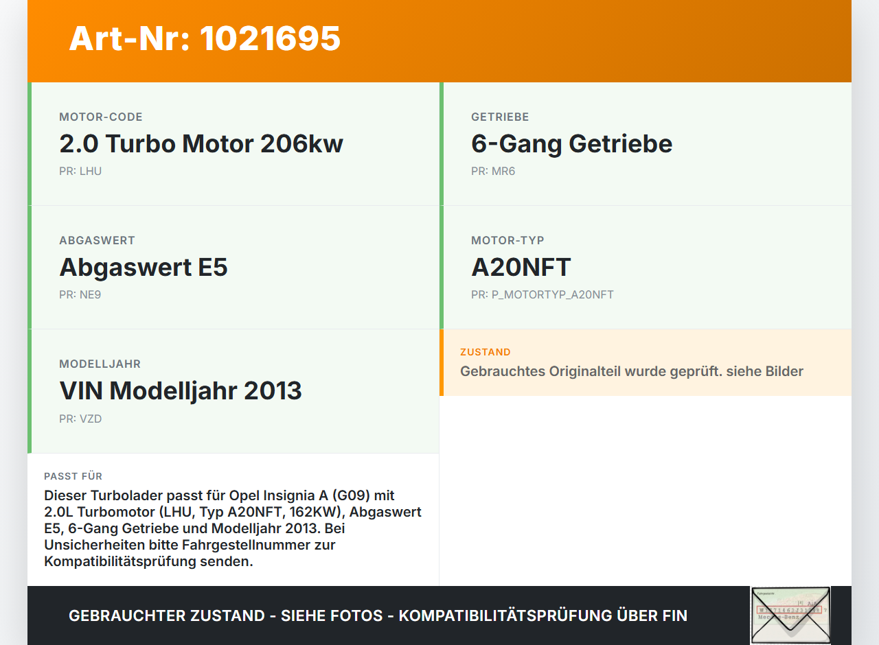 Opel Insignia A G09 09-13 2,0T 162KW LHU Turbolader Turbo Abgasturbolader Opel Insignia A G09 09-13 05.10.2012... Vorschau 3