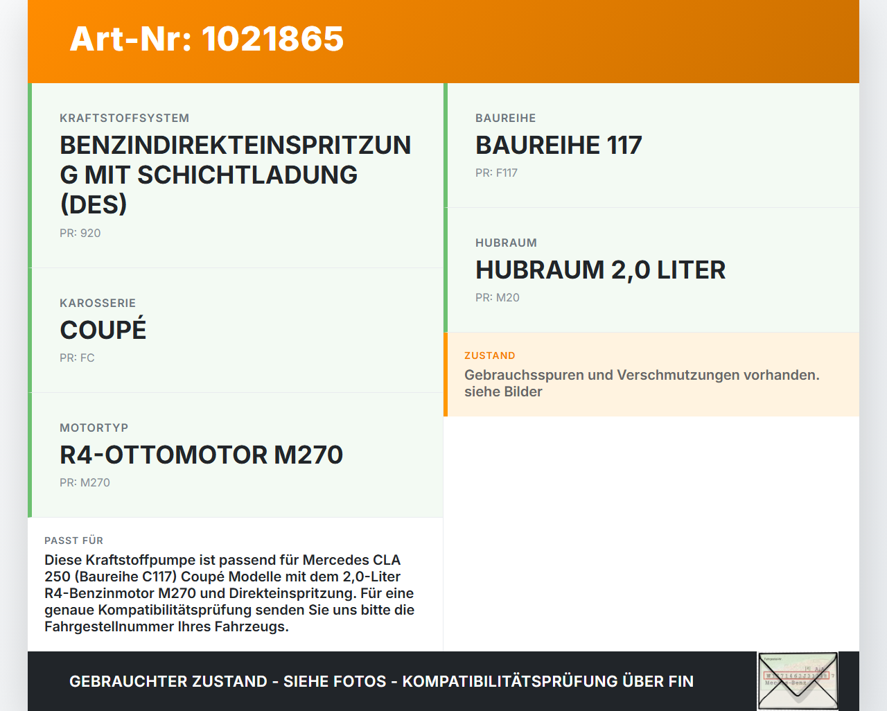 Mercedes CLA 250 C117 13-16 2,0i 125KW Kraftstoffpumpe Kraftstoff Förderpumpe Tankgeber Mercedes CLA 250 C117 13-16... Vorschau 3