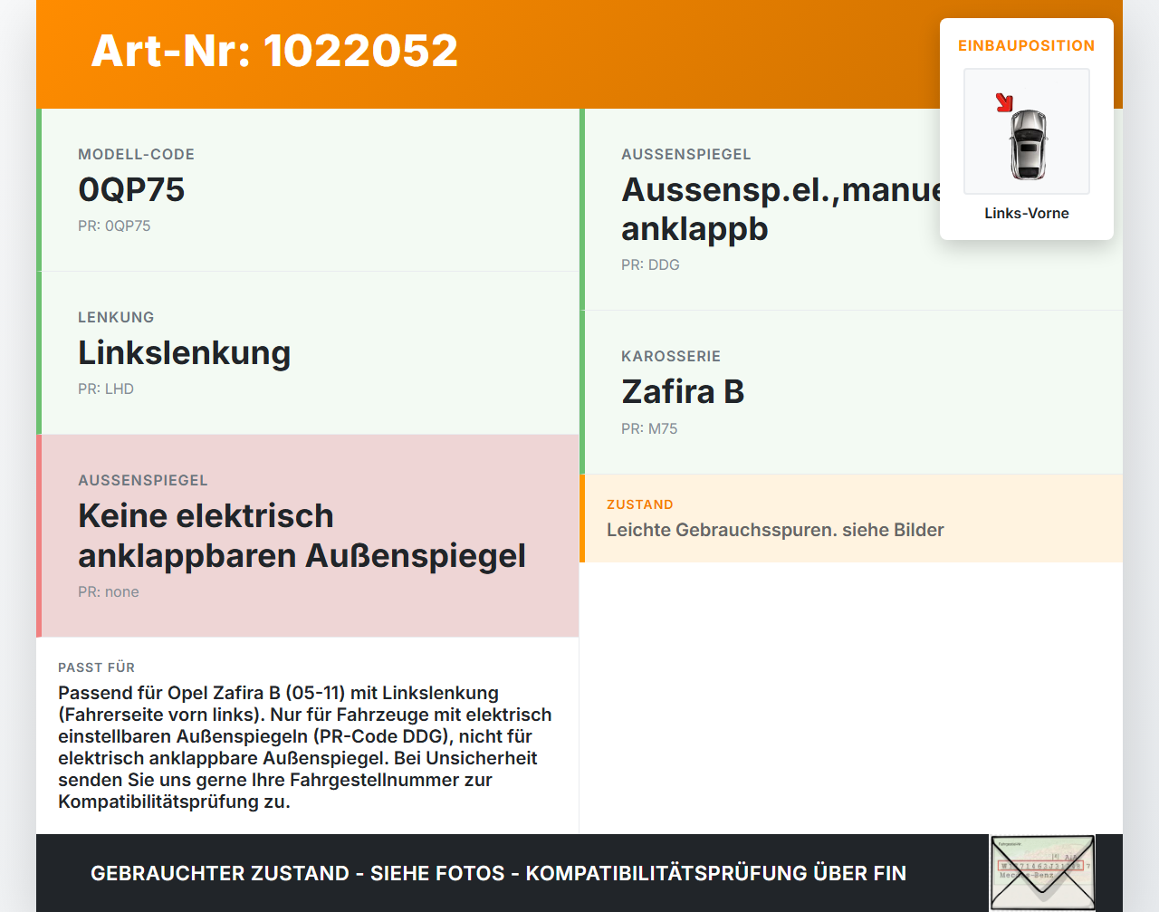 Opel Zafira B 05-11 Fensterheberschalter Schalter Links Vorne Spiegelverstellung Opel Zafira B 05-11 02.11.2006... Vorschau 3