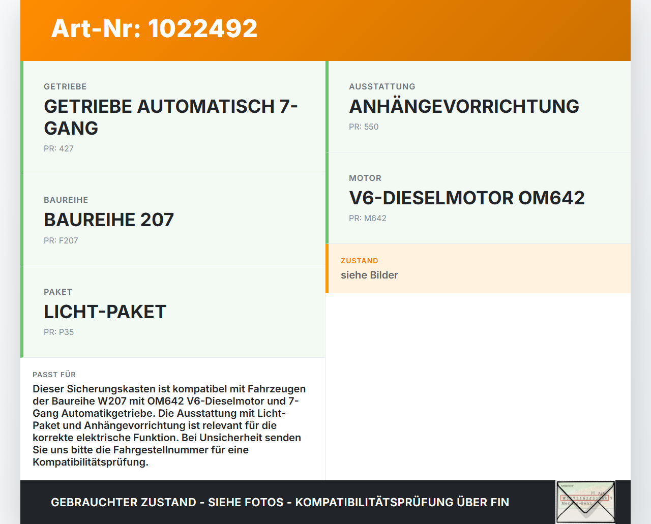 Mercedes E350 A207 10-13 CDI 3,0 170KW Sicherungskasten Zentralelektrik Mercedes E350 A207 10-13 17.03.2010... Vorschau 3