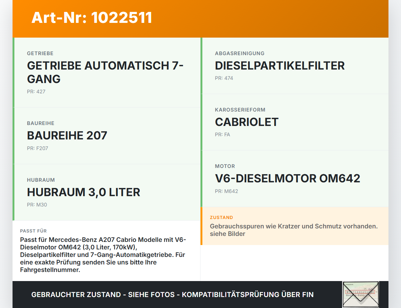 Mercedes E350 A207 10-13 CDI 3,0 170KW Klappe Wartungsklappe Unterfahrschutz für W204 S204 C250 Mercedes E350 A207... Vorschau 3