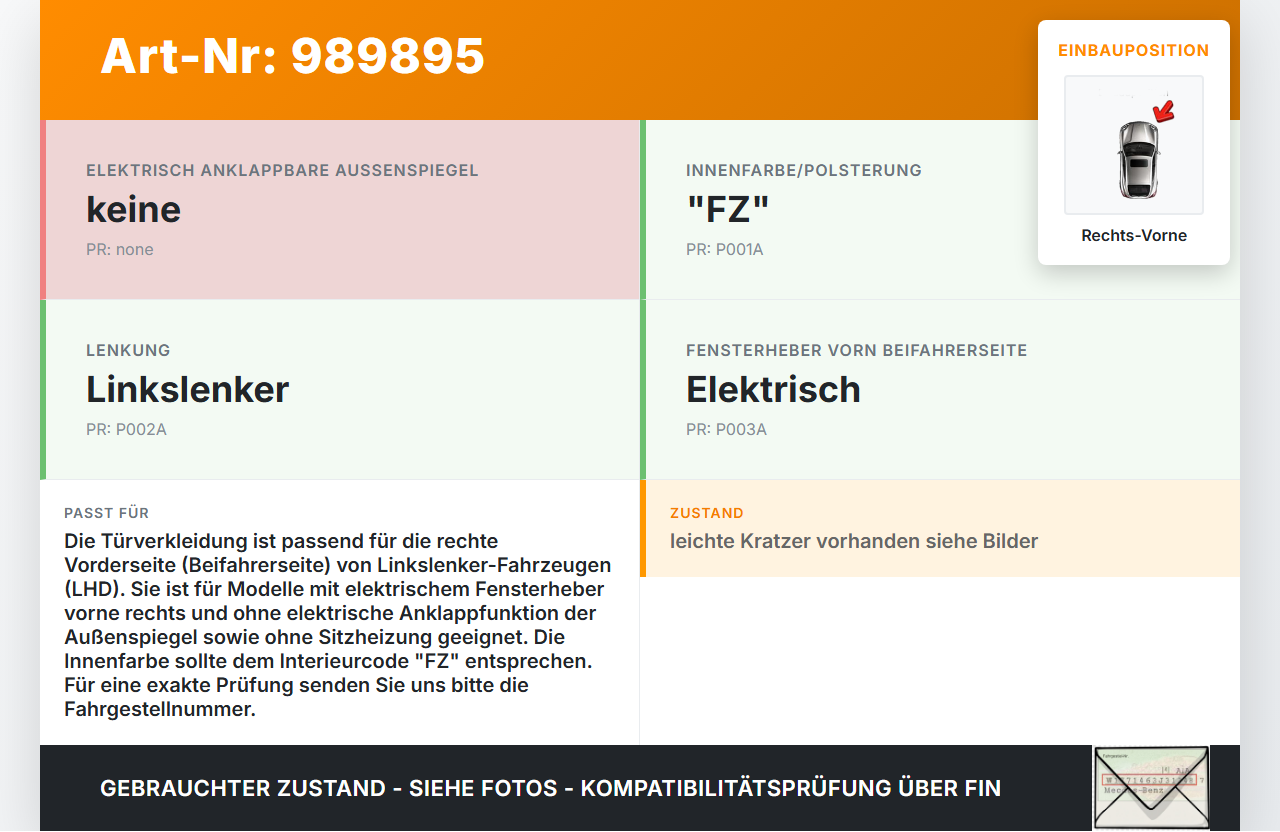 Citroen Berlingo B9 12-18 Lieferwagen Türverkleidung Türpappe Rechts Vorne Citroen Berlingo B9 12-18 12.03.2015... Vorschau 3