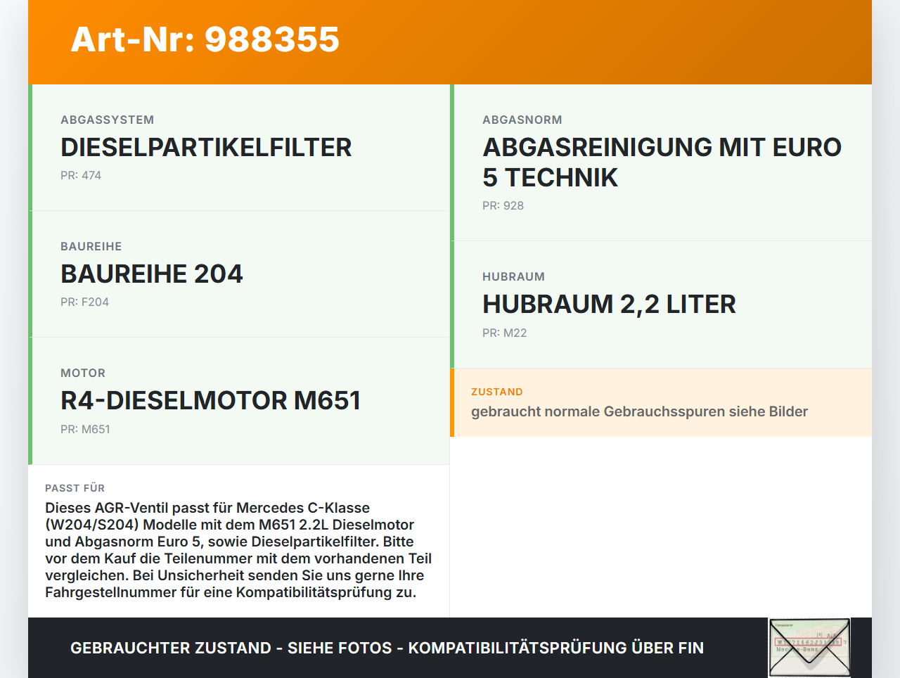 Mercedes S204 W204 C220 11-15  2,2 125KW 274910 Abgasrückführventil EGR AGR Ventil Mercedes S204 W204 C220 11-15... Vorschau 3