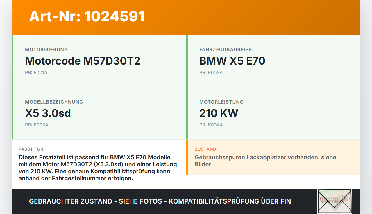 BMW X5 E70 07-10 3,0d 210KW M57D30T2 Riemenscheibe Kurbelwelle Schwingungsdämpfer BMW X5 E70 07-10 07.10.2008... Vorschau 3