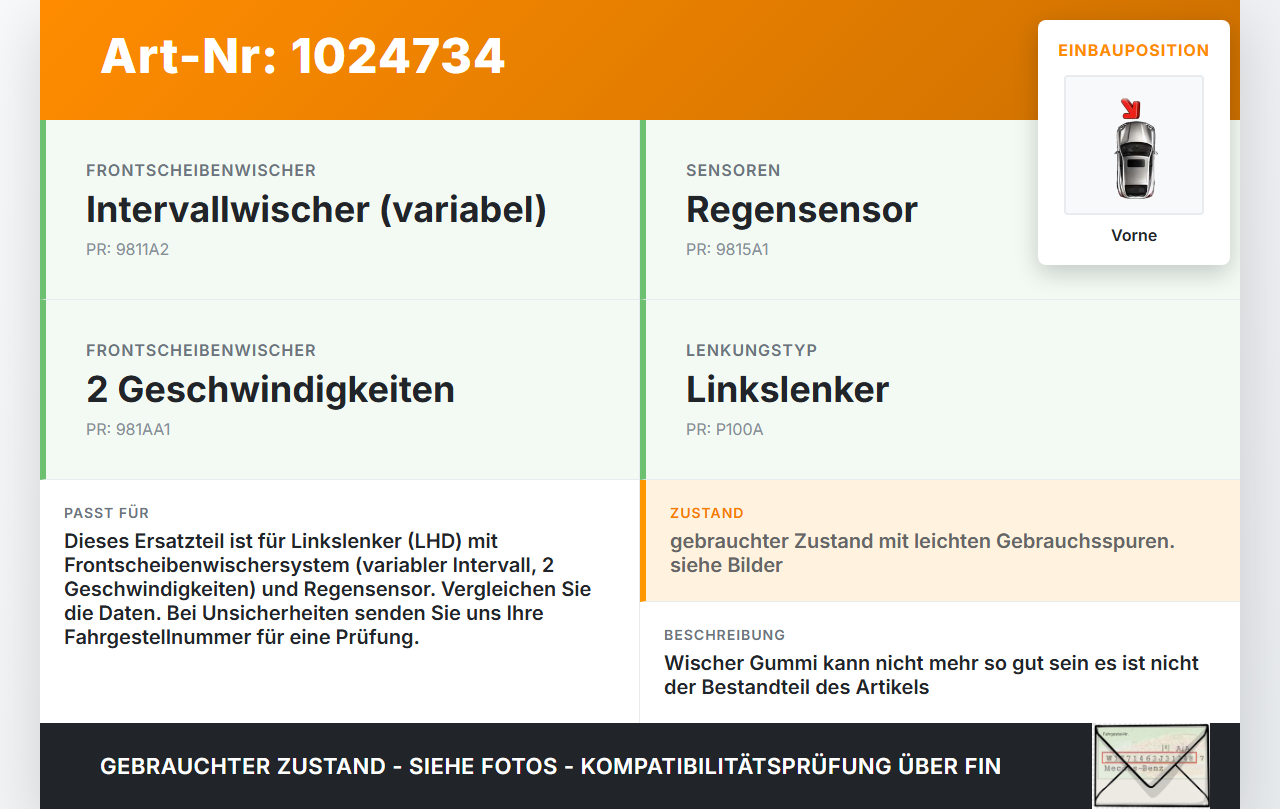 Hyundai IX55 09-11 2x Scheibenwischer Wischarm Vorne Hyundai IX55 09-11 09.02.2012 gebraucht Vorschau 3