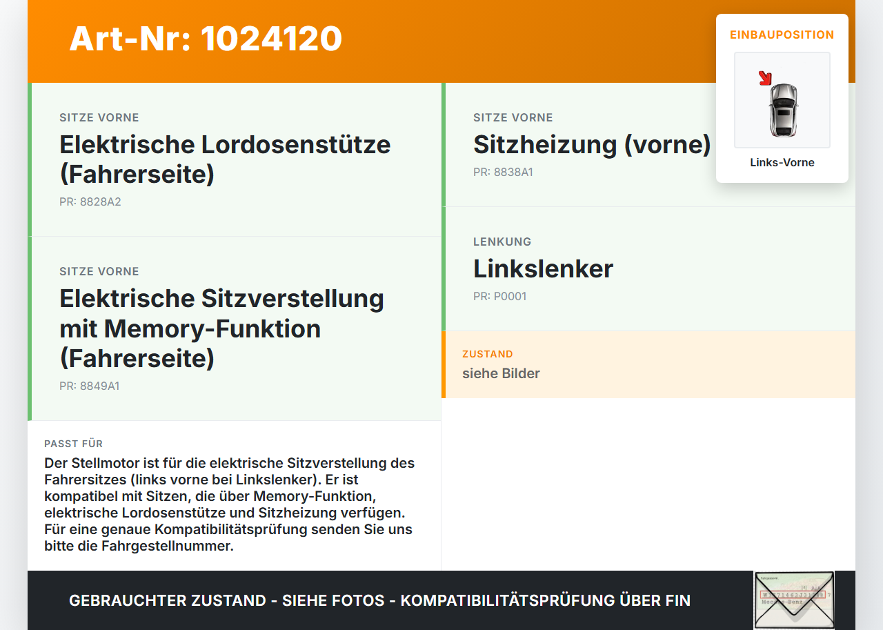 Hyundai IX55 09-11 Stellmotor für Elektr. Sitzverstellung Links Vorne Hyundai IX55 09-11 09.02.2012 88345-CM560... Vorschau 3
