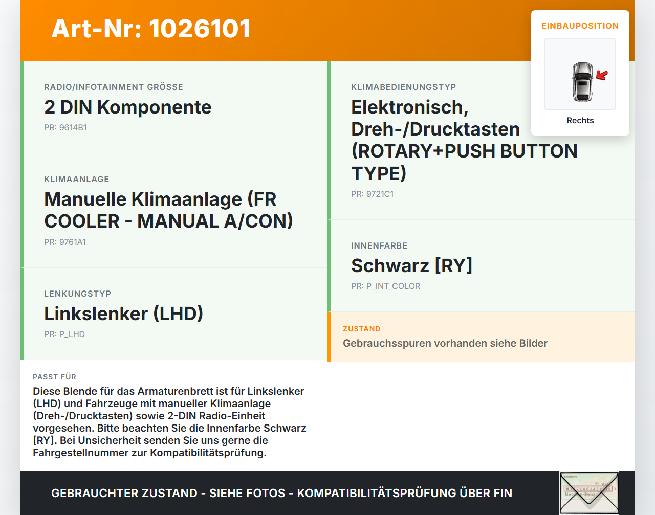 Hyundai I30 GD 11-15 Blende für Armaturenbrett Abdeckung Rechts Hyundai I30 GD 11-15 20.10.2014 84795-A6000 gebraucht Vorschau 3