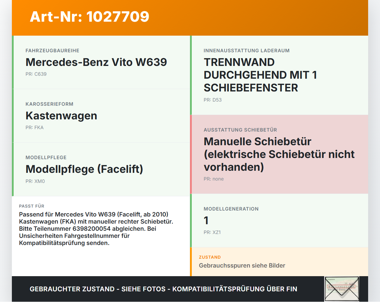 Mercedes Vito W639 10-14 Kontaktschalter Kontaktplatte mit Stiften für Schiebetür Mercedes Vito W639 10-14... Vorschau 3
