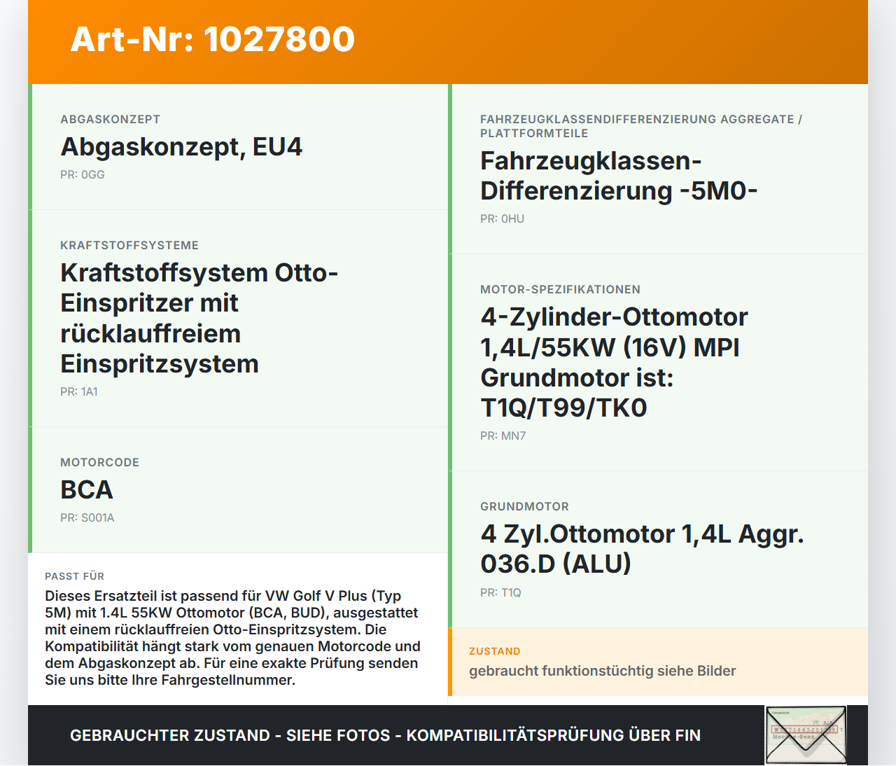 VW Golf V 5 Plus 5M 04-08 1,4 55KW Einspritzleiste Düsenstock für Einspritzanlage VW Golf V 5 Plus 5M 04-08... Vorschau 3
