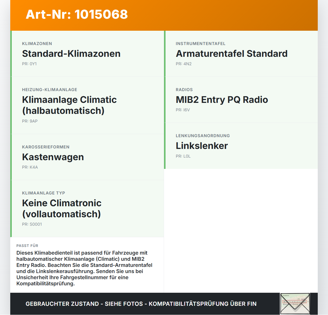 VW T6 7E 15-19 Bedienteil Bedienelement Klimabedienteil VW T6 7E 15-19 30.08.2016 7E5858937 gebraucht Vorschau 3