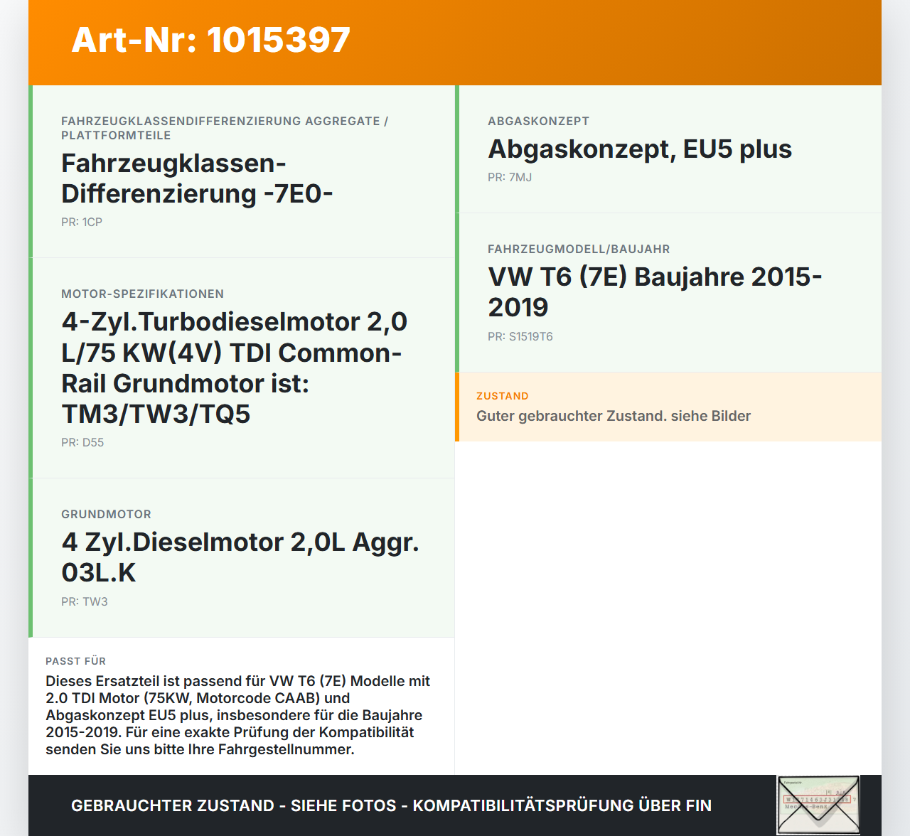 VW T6 7E 15-19 TDI 2,0 75KW CAAB Ansaugbrücke Ansaugkrümmer Saugstutzen VW T6 7E 15-19 30.08.2016 04L129766AL... Vorschau 3