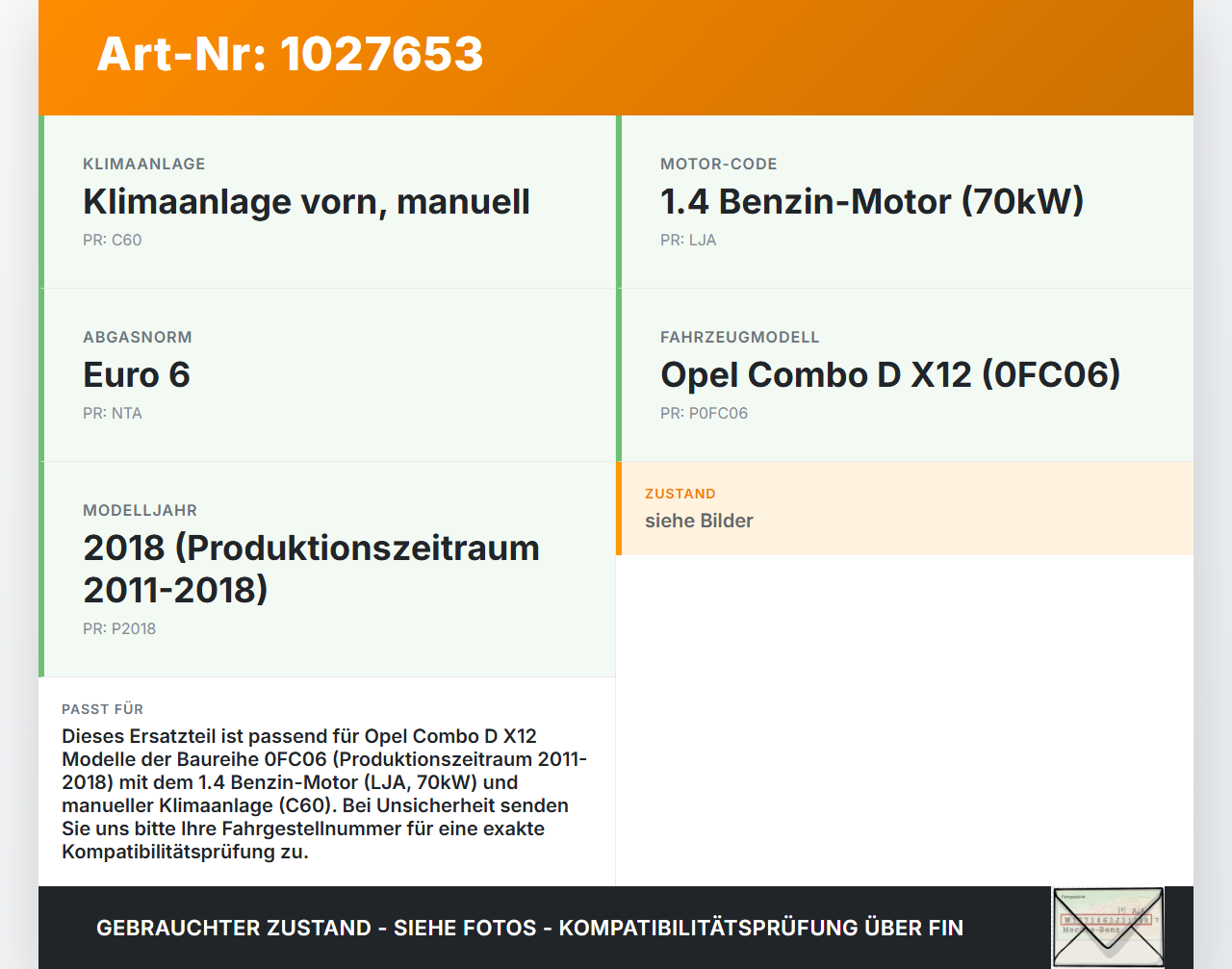Opel Combo D X12 11-18 1,4 70KW LJA Riemenscheibe für Kurbelwelle Opel Combo D X12 11-18 09.04.2018 55181200... Vorschau 3