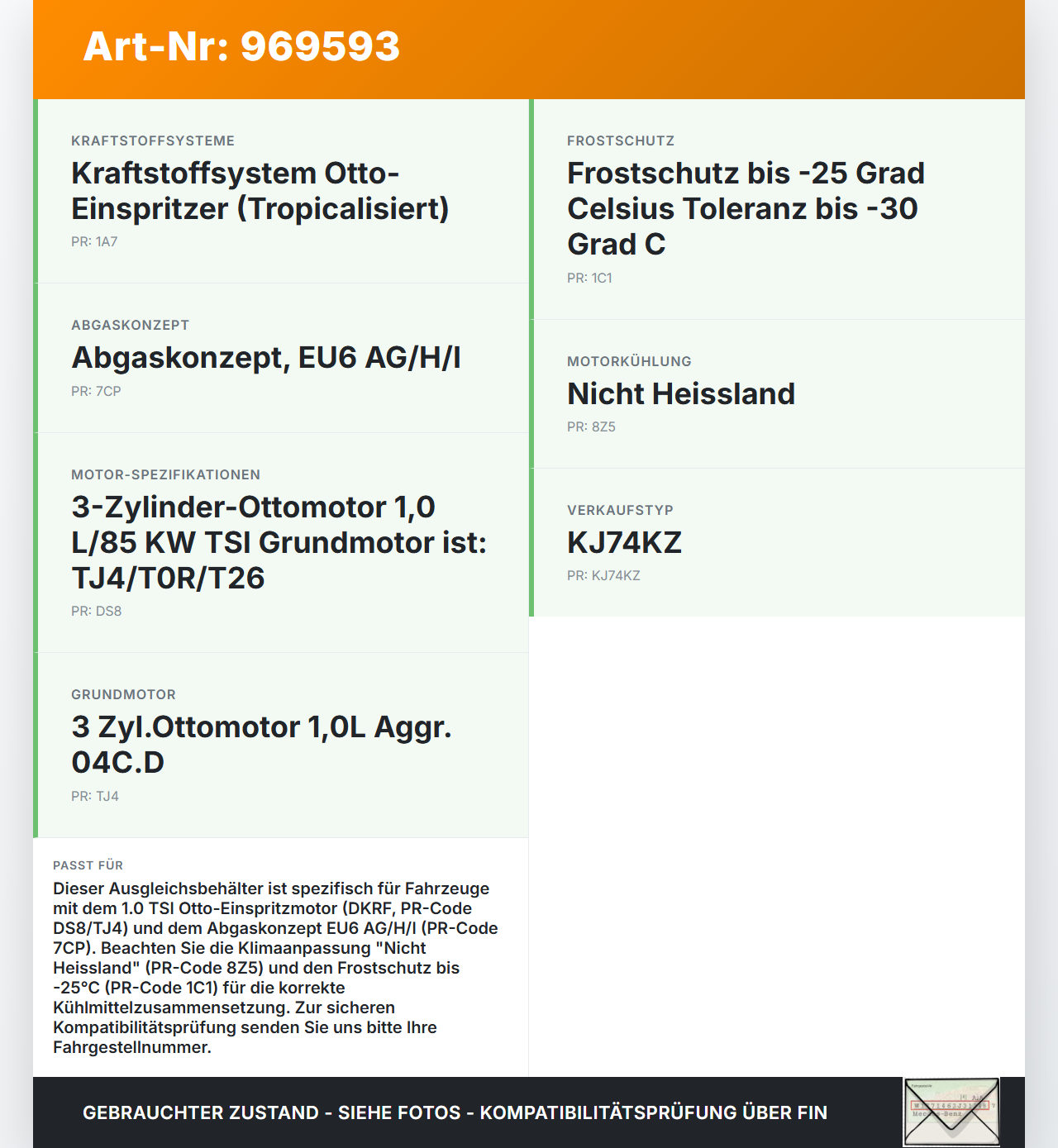 Seat Arona KJ 17-21 TSI 1,0 70KW Ausgleichsbehälter für Kühlmittel Seat Arona KJ 17-21 22.03.2019 2Q0121407D gebraucht Vorschau 3