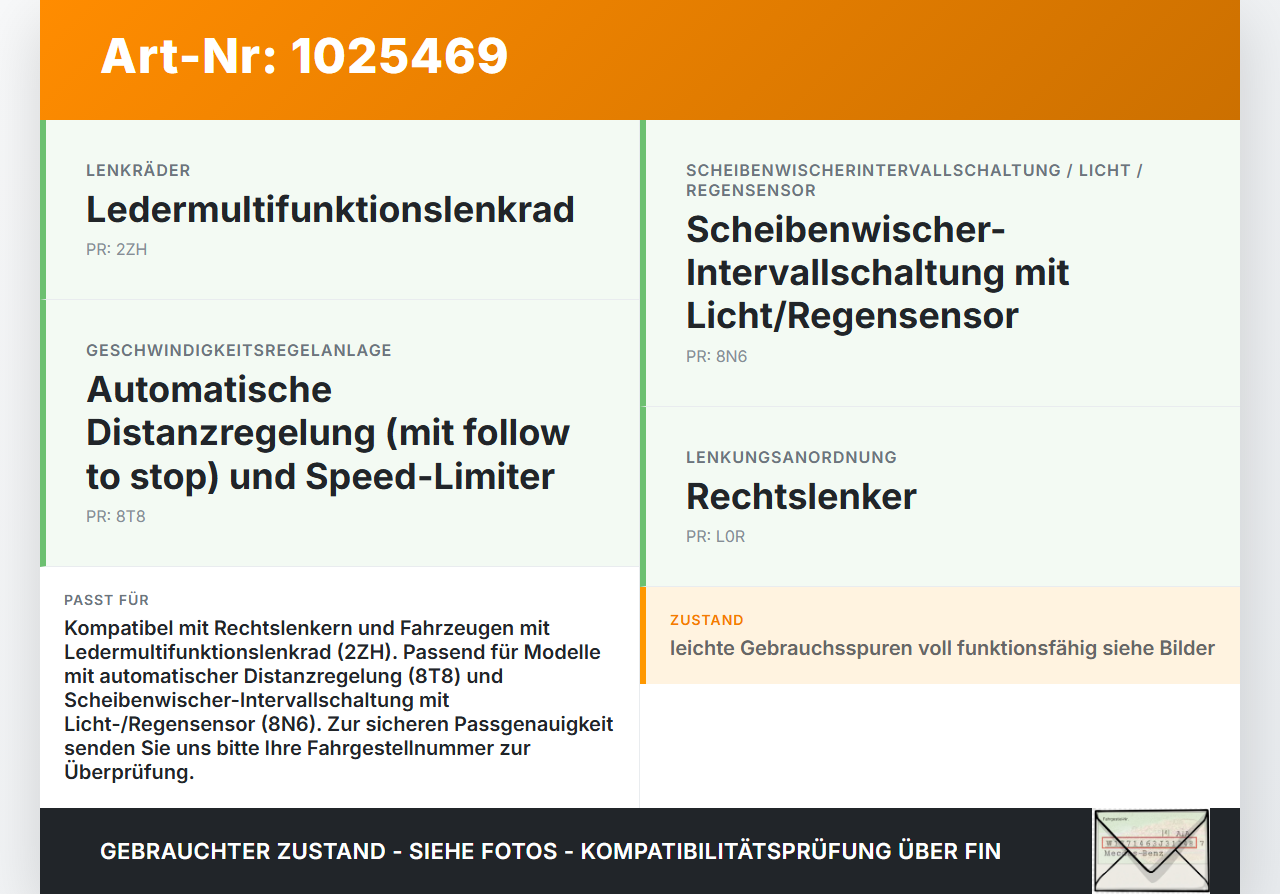 VW Passat B8 3G 14-19 Lenkstockschalter Wischerschalter Wischer VW Passat B8 3G 14-19 20.07.2015 5Q0953502... Vorschau 3