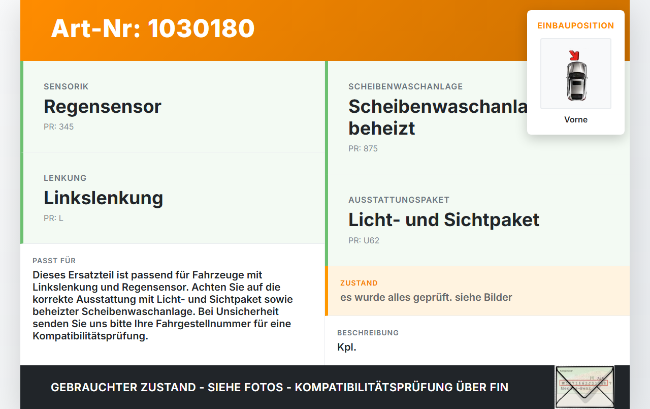 Mercedes A160 W169 08-12 Wischermotor m. Wischergestänge Vorne Mercedes A160 W169 08-12 22.09.2010 405.127 gebraucht Vorschau 3