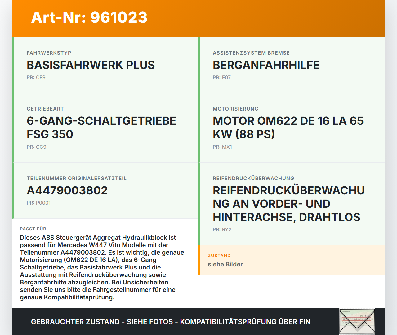 Mercedes W447 W640 Vito 14-19 ABS Steuergerät Aggregat Hydraulikblock Mercedes W447 W640 Vito 14-19 09.11.2016... Vorschau 3