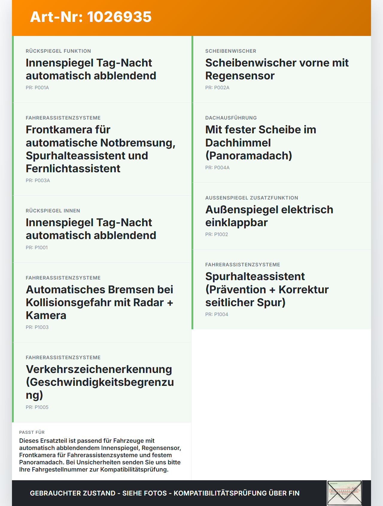 Peugeot 308 II 17-21 Innenspiegel Rückspiegel Spiegel Innen Peugeot 308 II 17-21 06.04.2021 98088311XT 905-4224... Vorschau 3
