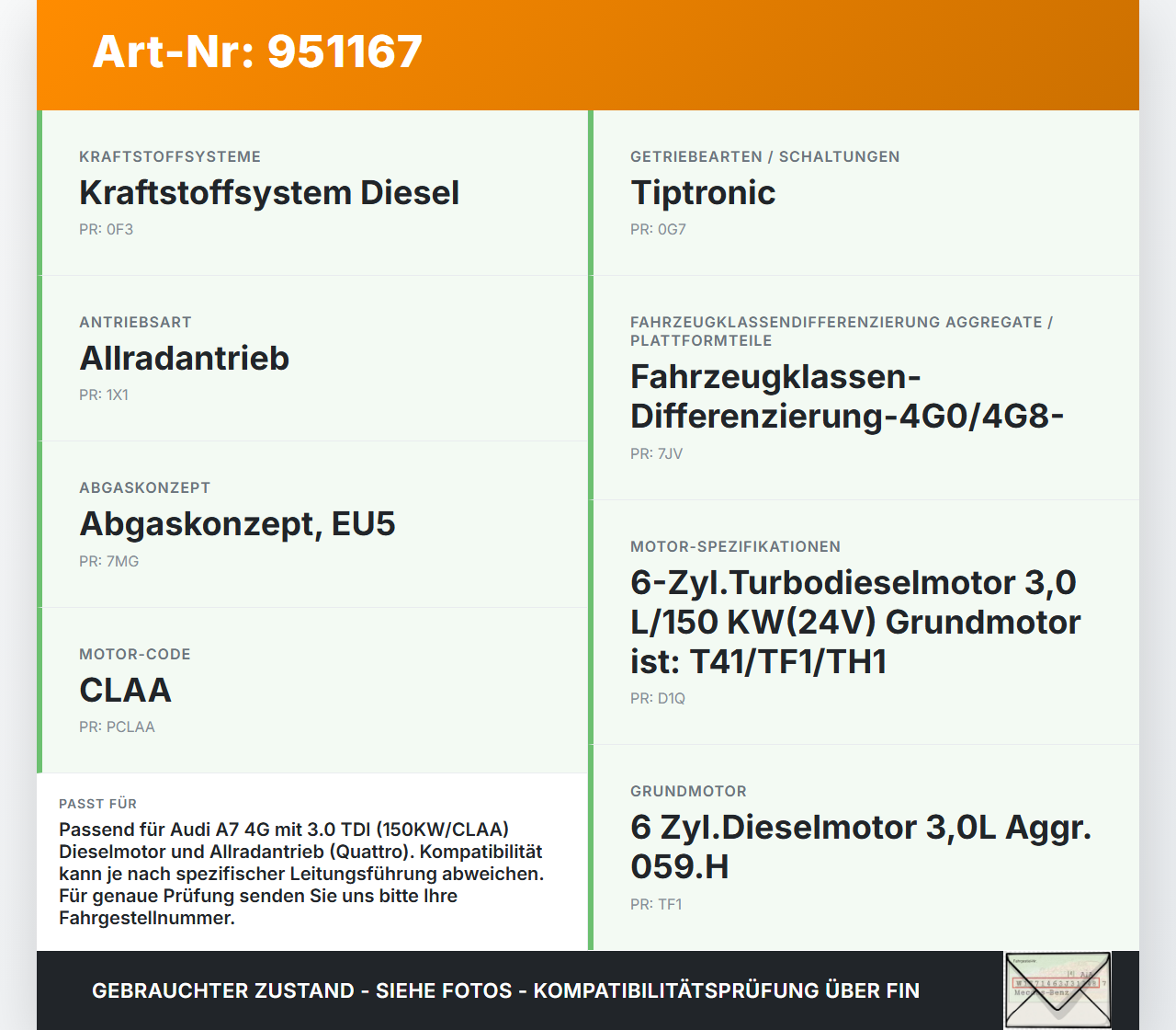 Audi A7 4G 10-18 TDI 3,0 150KW Hochdruck Leitung Kraftstoffleitung Audi A7 4G 10-18 19.06.2012 059130312AC gebraucht Vorschau 3