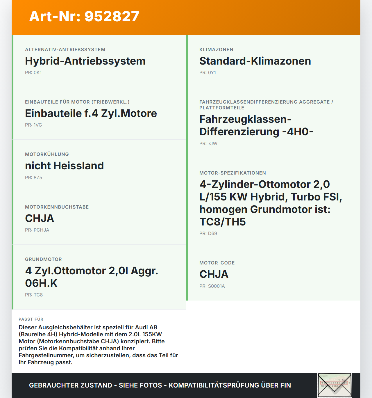 Audi A8 4H D4 09-17 Hybrid 2,0 155KW Ausgleichsbehälter f. Kühlmittel Audi A8 4H D4 09-17 25.04.2012 4G0121403AC... Vorschau 3