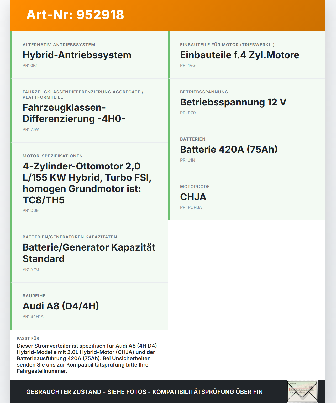 Audi A8 4H D4 09-17 Stromverteiler Klemmpunkt für Batteriekabel Audi A8 4H D4 09-17 25.04.2012 4H0907080B... Vorschau 3