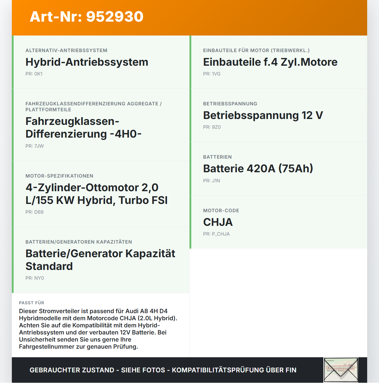 Audi A8 4H D4 09-17 Stromverteiler Batteriestützpunkt Kabelklemme Audi A8 4H D4 09-17 25.04.2012 4H0937517 KB4H5170... Vorschau 3