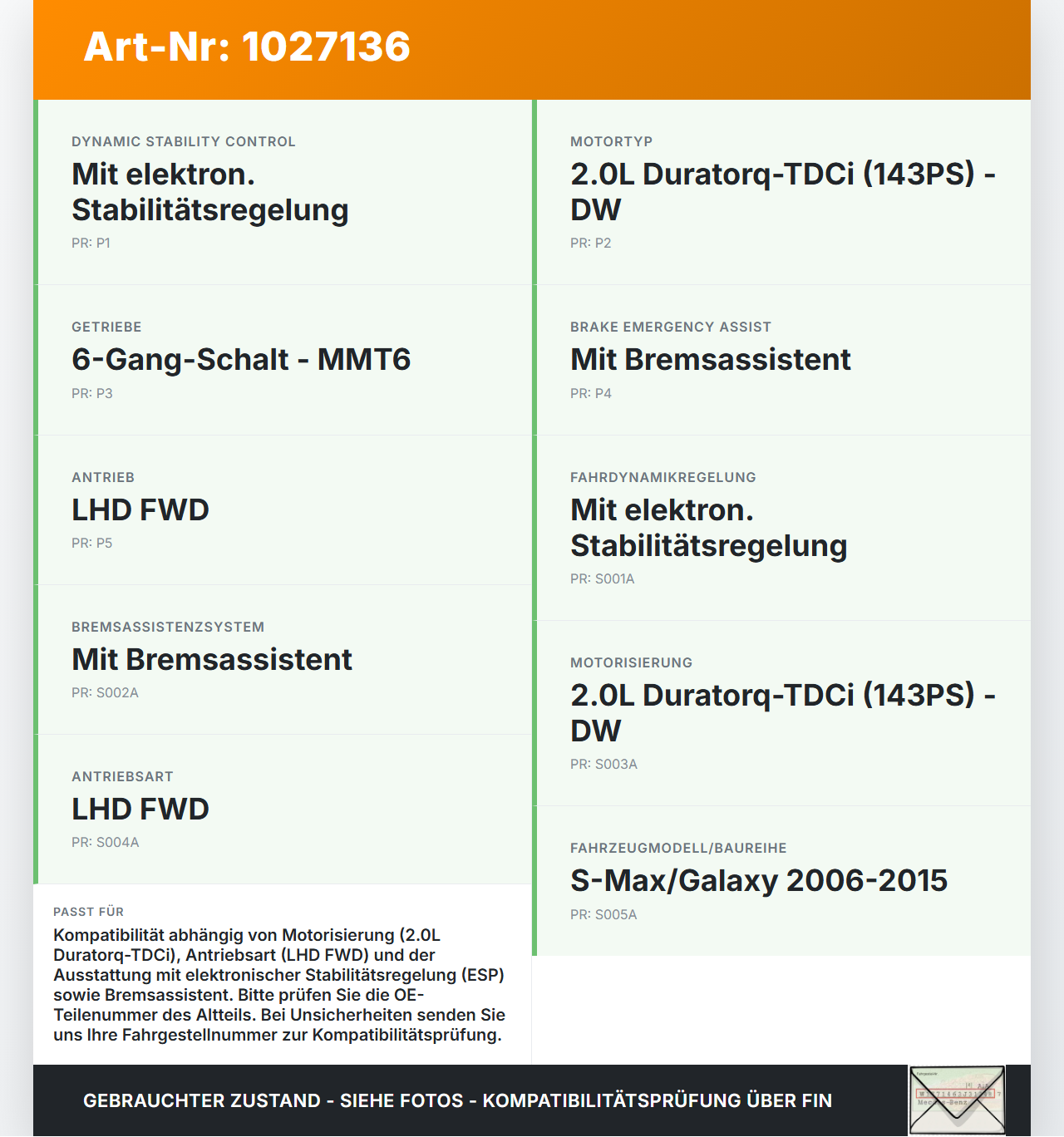 Ford S-Max WA6 06-10 ABS Steuergerät Aggregat Hydraulikblock Ford S-Max WA6 06-10 27.09.2006 6G91-2C405-AJ... Vorschau 3
