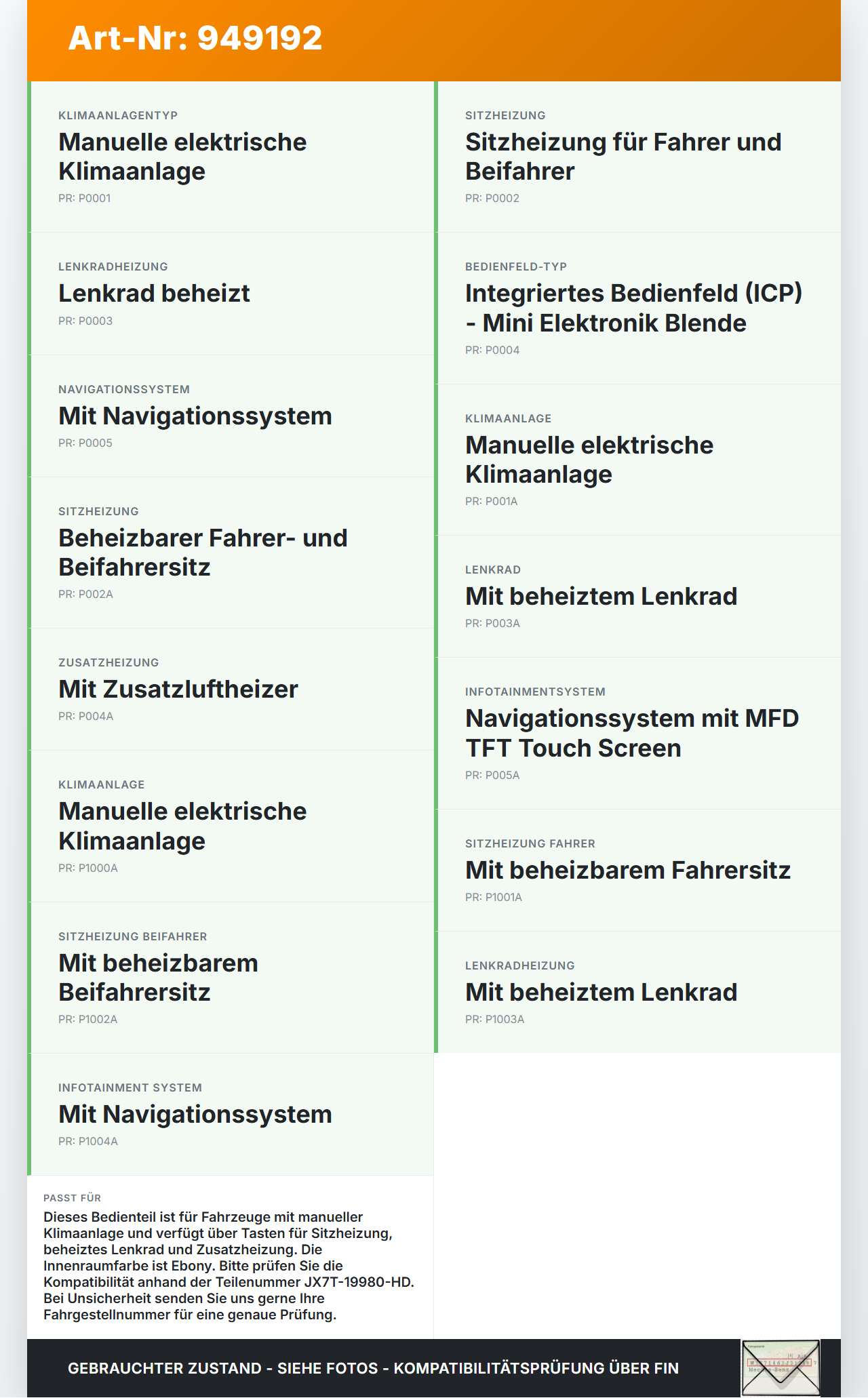 Ford Focus IV 4 HP 18-22 Bedienteil Bedienelement Heizung Klimabedienteil Ford Focus IV 4 HP 18-22 12.08.2019... Vorschau 3