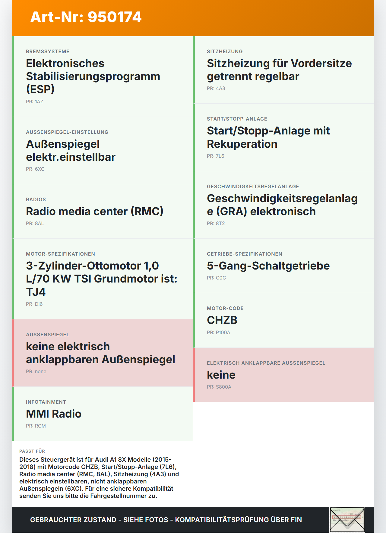 Audi A1 8X 15-18 Steuergerät ECU Modul Gateway + BCM Audi A1 8X 15-18 23.02.2016 8U0907468AQ 8U0907468AC gebraucht Vorschau 3