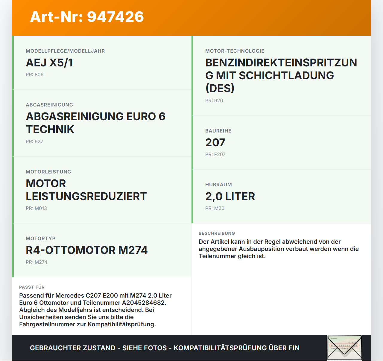 Mercedes C207 E200 13-17 2,0 135KW Ansaugrohr Ladeluftschlauch Luftschlauch Mercedes C207 E200 13-17 16.07.2015... Vorschau 3