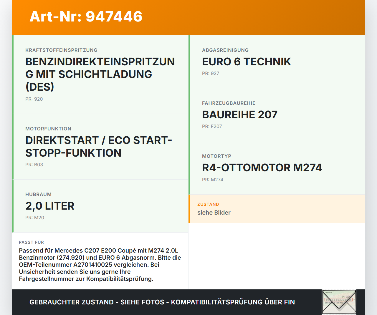 Mercedes C207 E200 13-17 2,0 135KW 274.920 Drosselklappe Mercedes C207 E200 13-17 16.07.2015 A2701410025 DK0043... Vorschau 3