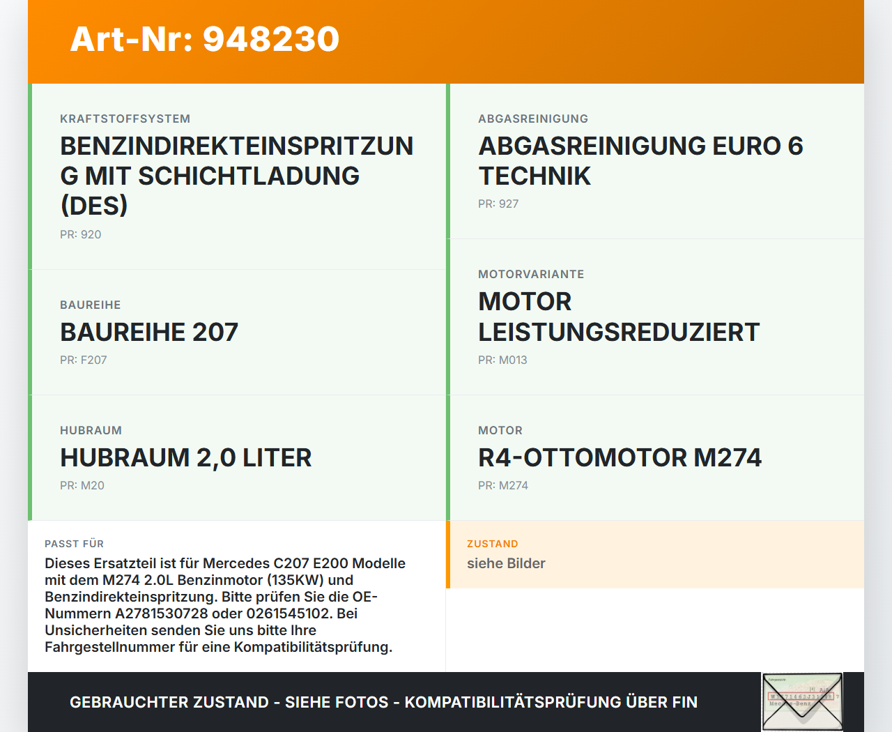Mercedes C207 E200 13-17 2,0 135KW Railsensor Drucksensor Kraftstoffdruck Mercedes C207 E200 13-17 16.07.2015... Vorschau 3