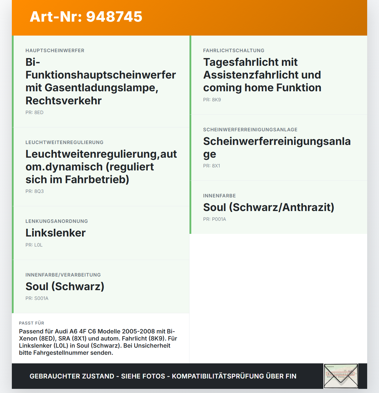 Audi A6 4F C6 05-08 Lichtschalter Schalter automatisch Soul Audi A6 4F C6 05-08 11.01.2005 4F1941531E 4F1941531D... Vorschau 3