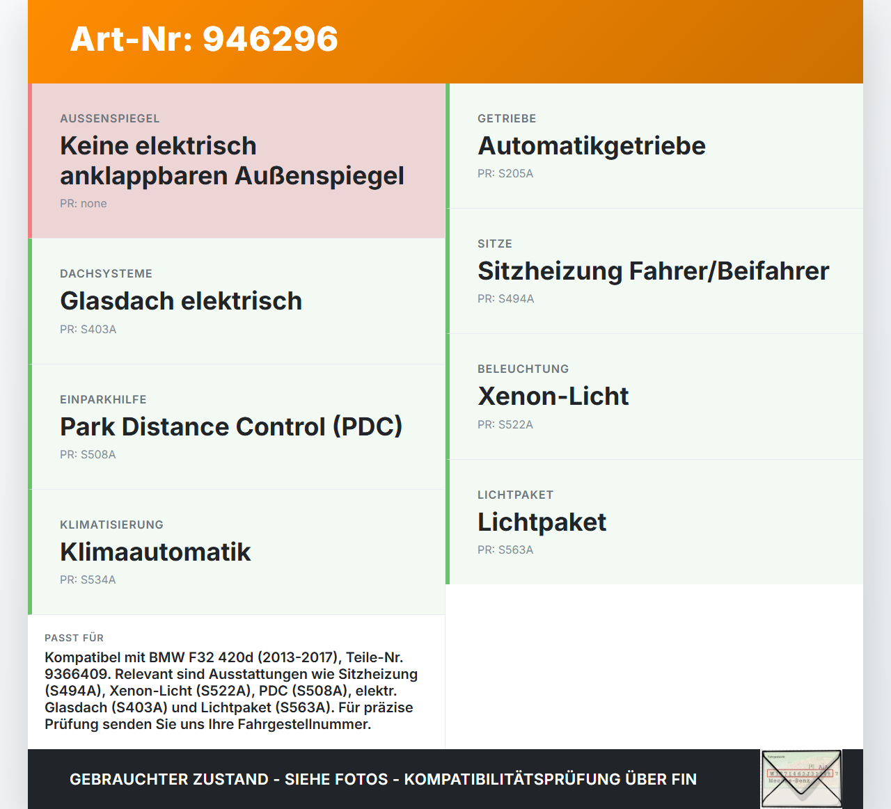BMW F32 420d 13-17 Steuergerät ECU Modul Bordnetzsteuergerät BCM BMW F32 420d 13-17 29.04.2014 1355568 61355B5DA68... Vorschau 3