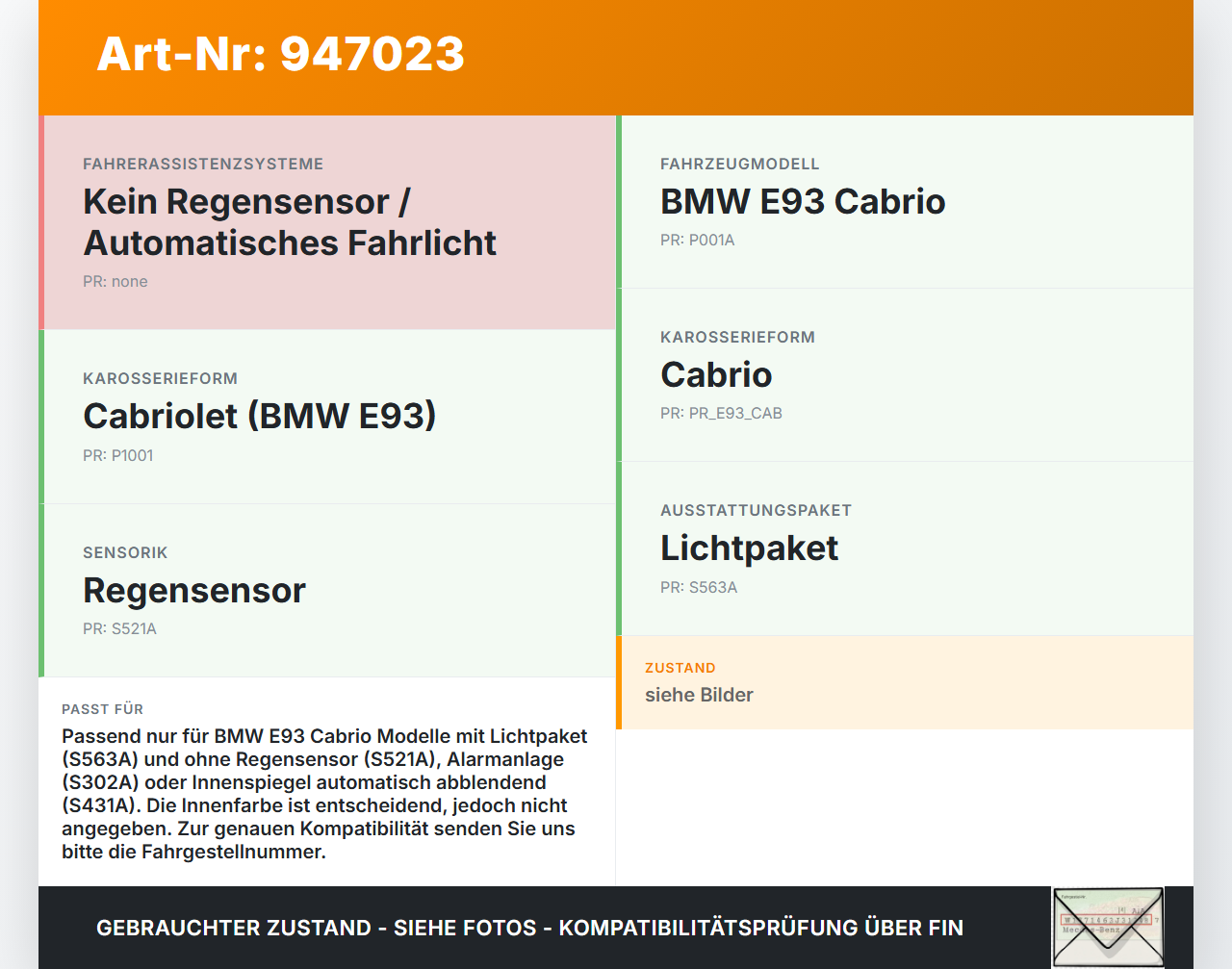 BMW E93 320d 07-13 Cabrio Blende Innen Verkleidung über WIndschutzscheibe BMW E93 320d 07-13 18.03.2009 7129313... Vorschau 3