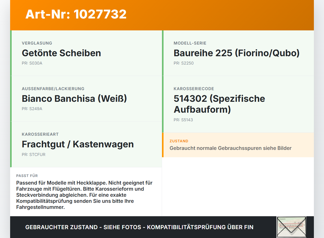 Fiat Qubo Fiorino 225 08-16 Kasten/Kombi Bremslicht 3. Bremsleuchte für Klappe Fiat Qubo Fiorino 225 08-16... Vorschau 3