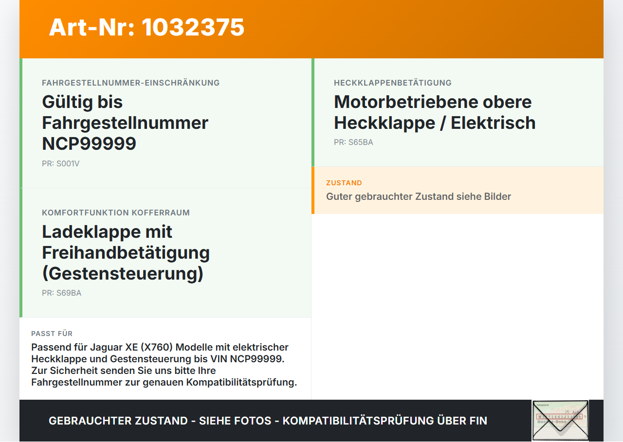 Jaguar XE X760 15-19 Schalter Taster für Heckklappe Kofferraum Jaguar XE X760 15-19 26.08.2018 C2D4006... Vorschau 3