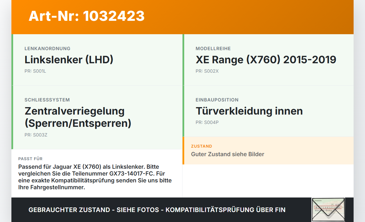Jaguar XE X760 15-19 Schalter Zentralverriegelung Türschloss Taster Jaguar XE X760 15-19 26.08.2018 T2H4025... Vorschau 3