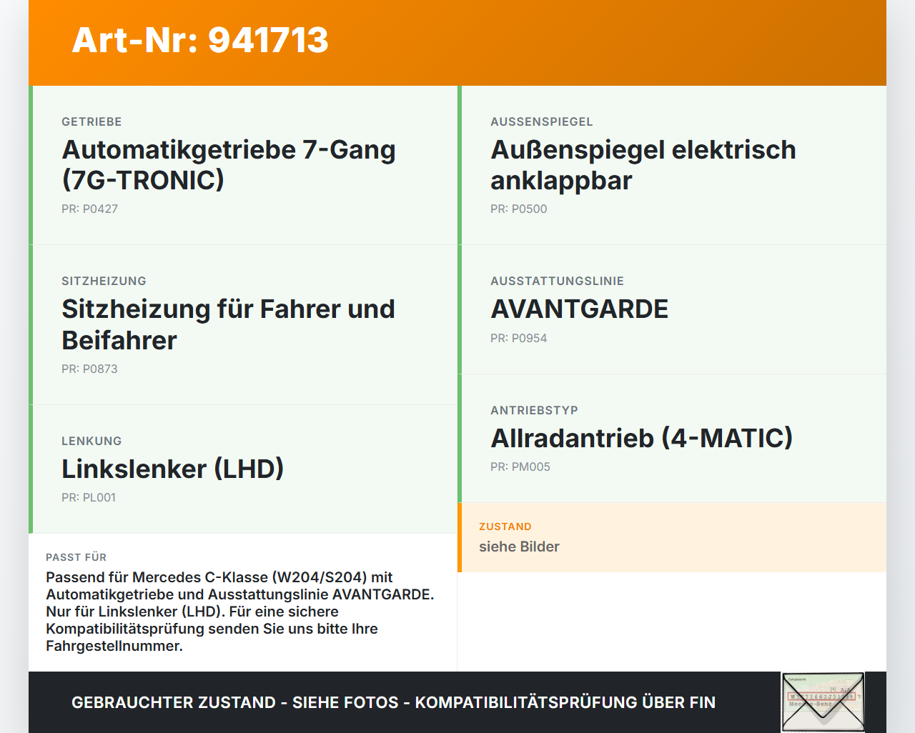 Mercedes S204 W204 C320 07-14 Blende Schaltkulisse Ganganzeige Mercedes S204 W204 C320 07-14 07.02.2008 A2046800190... Vorschau 3