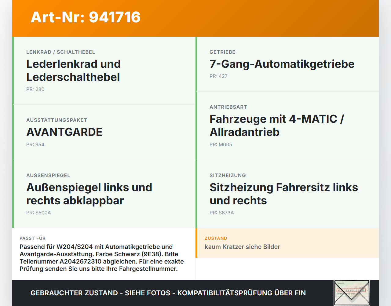 Mercedes S204 W204 C320 07-14 Autom Schaltsack Schaltmanschette Schaltknauf Mercedes S204 W204 C320 07-14... Vorschau 3