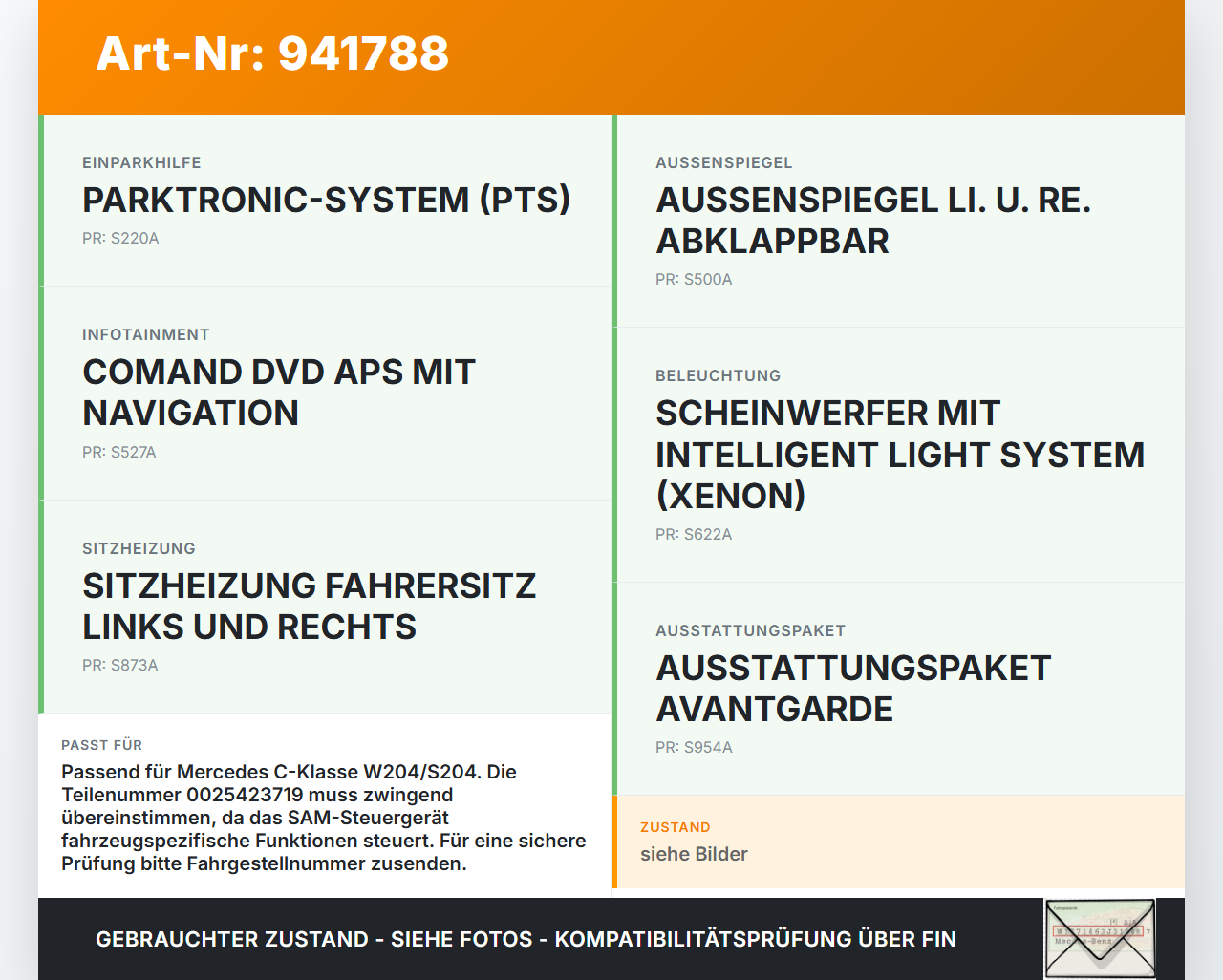Mercedes S204 W204 C320 07-14 Sicherungskasten Steuergerät SAM und Zentralelektrik Mercedes S204 W204 C320 07-14... Vorschau 3