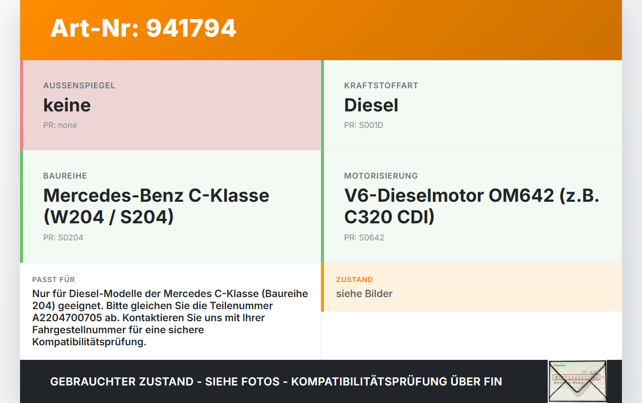 Mercedes S204 W204 C320 07-14 Tankdeckel Verschluss Tankverschluss Mercedes S204 W204 C320 07-14 07.02.2008... Vorschau 3